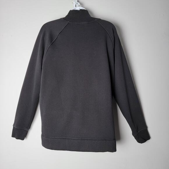 Athleta Cozy Karma Funnel Neck Sweatshirt Black Women’s SM Soft Fleece Lined - Picture 2 of 10